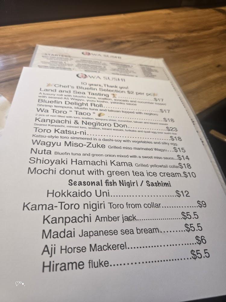 WA SUSHI CALIFORNIA ROLL